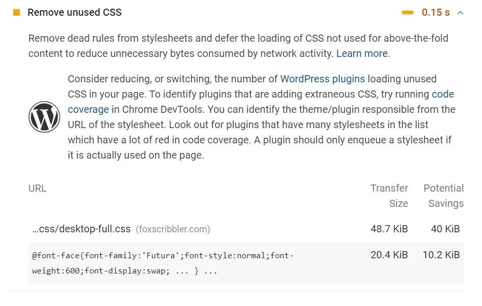 حذف CSS استفاده نشده در وردپرس پس از بهینه سازی (با افزونه Asset CleanUp)